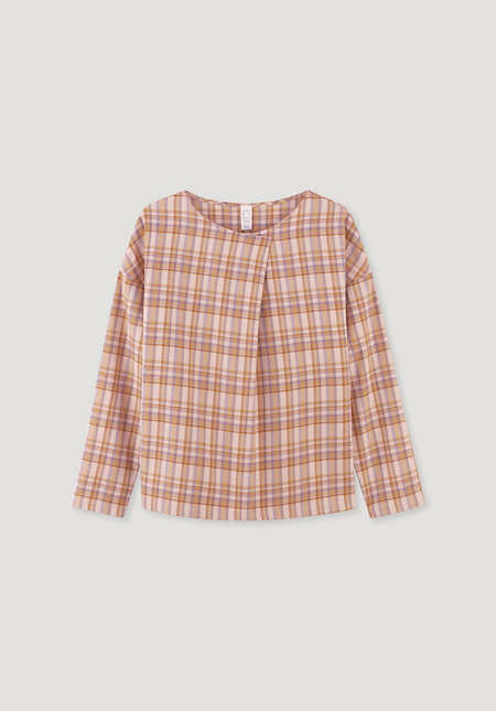 Flannel sleep shirt made from pure organic cotton