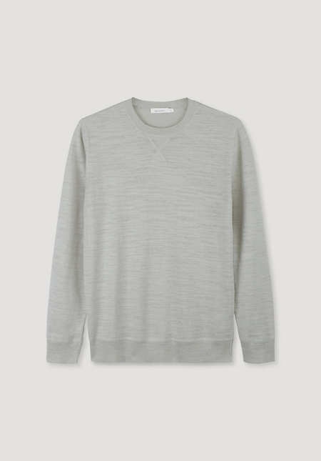 Linen sweater with organic cotton