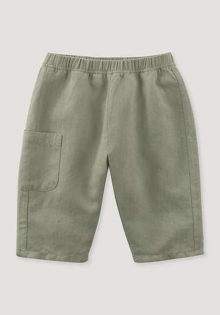 Linen trousers with organic cotton