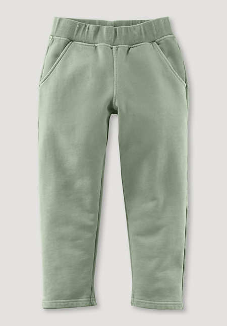 Mineral-dyed sweatpants made of pure organic cotton