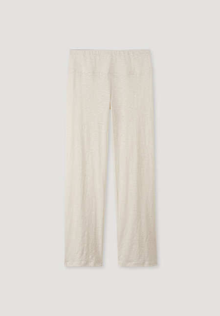 Organic cotton pajama bottoms with kapok