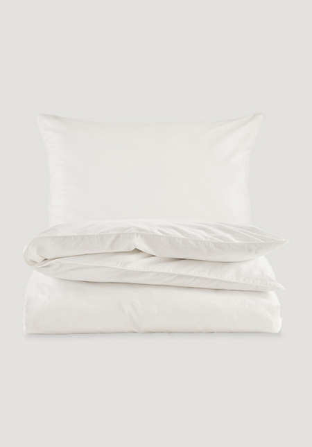 Percale bed linen in a set made from pure organic cotton