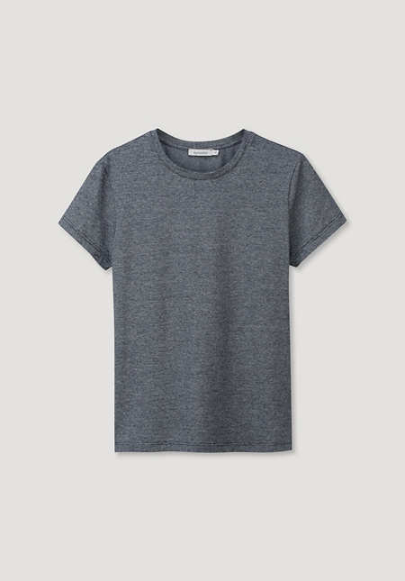 Short sleeve shirt made from organic merino wool with hemp and organic cotton