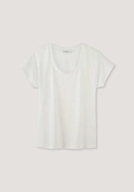 Short-sleeved shirt made of pure organic pima cotton