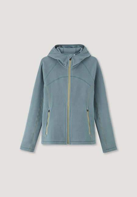 Soft fleece jacket made from pure organic cotton