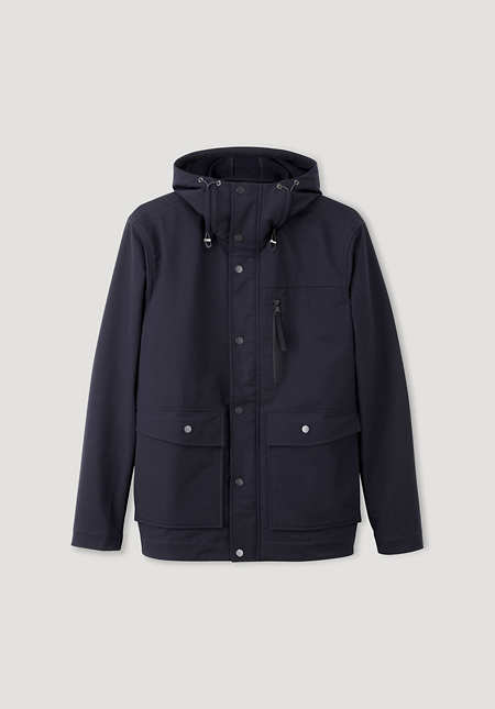 Softshell parka made from organic cotton