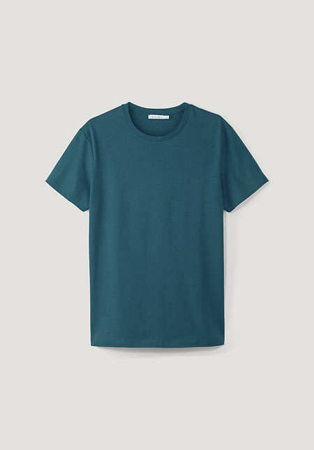 T-Shirt aus Bio-Baumwolle mit Schurwolle